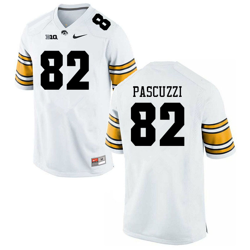 Men #82 Johnny Pascuzzi Iowa Hawkeyes College Football Jerseys Sale-White - Click Image to Close